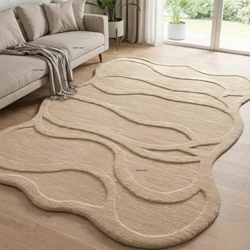 Image of Handmade Wool & Blend Carpet for Living Room Home Bedroom Hall Kitchen Office Anywhere Color Multi Hand Tufted Carpets (Multi I, 5 x 7 feet)