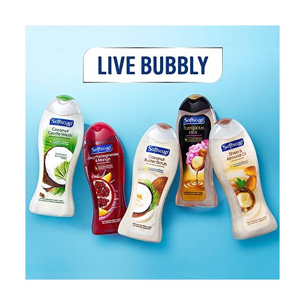 Softsoap Body Wash Pump, Coconut Butter Scrub, Exfoliating Body Wash, 32 Ounce (Pack of 1)