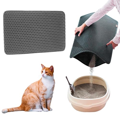 Tapete Higiênico Para Gato Coletor De Areia 30x45cm (Preto)