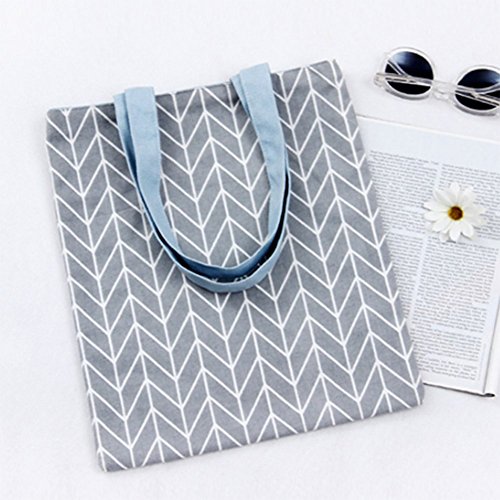 Drawihi - Borsa shopper 100% in tela di cotone