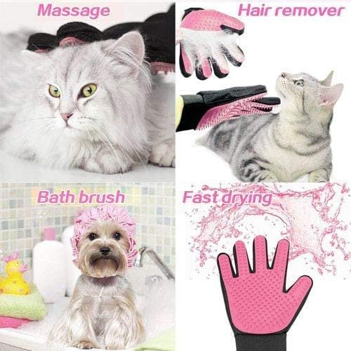 Pet Grooming Glove, Pets Brush De-Shedding Fur Removal, Gentle Massage Hand Gloves, Efficient Pet Hair Remover - Image 4