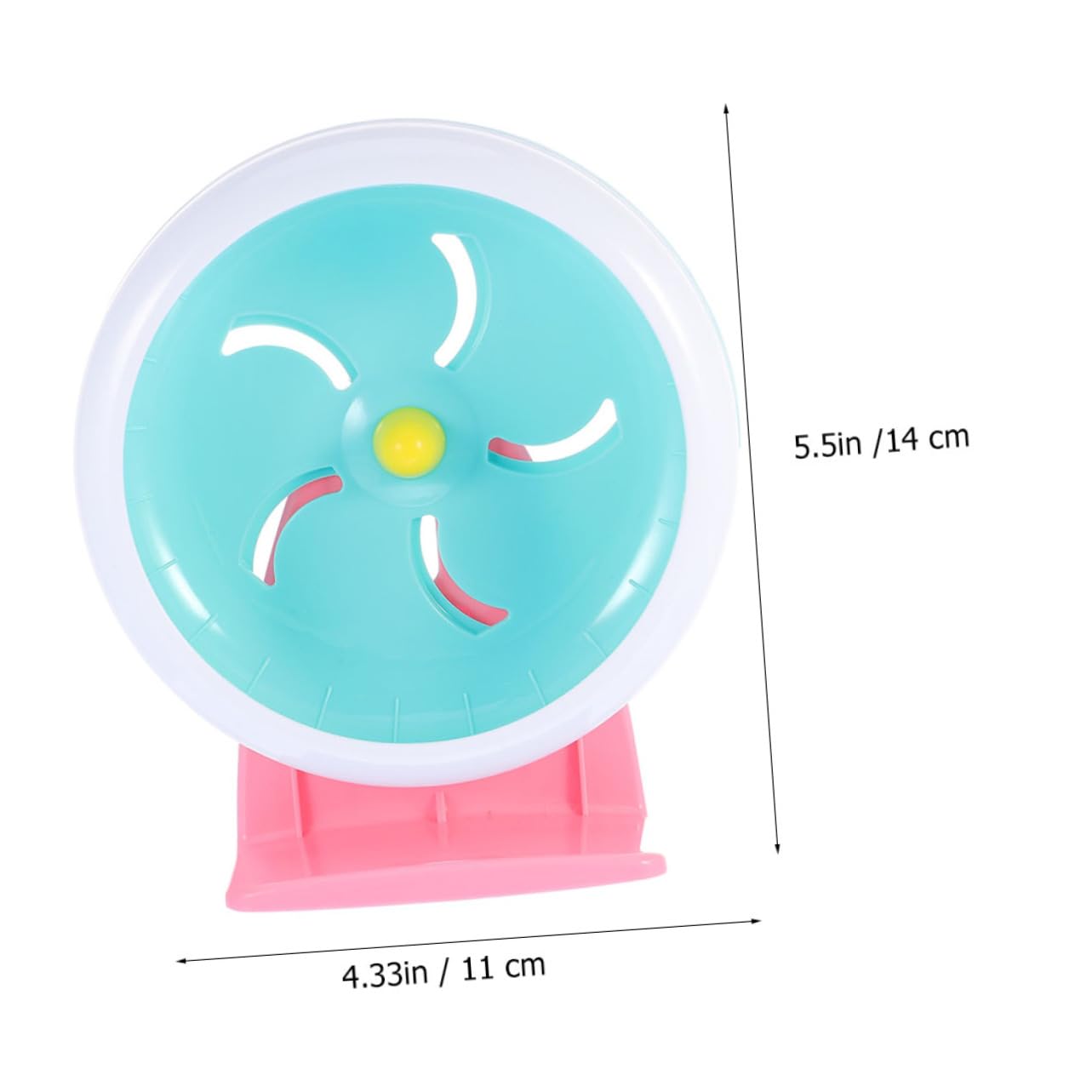Kisangel Hamster Exercise Wheel Running Wheel with Bracket for Pets for Hamsters Gerbils Squirrels Promotes Active Play and Exercise