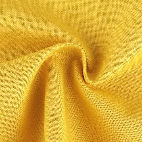 Tissu broderie point de croix jaune pour napperons et décoration fait main