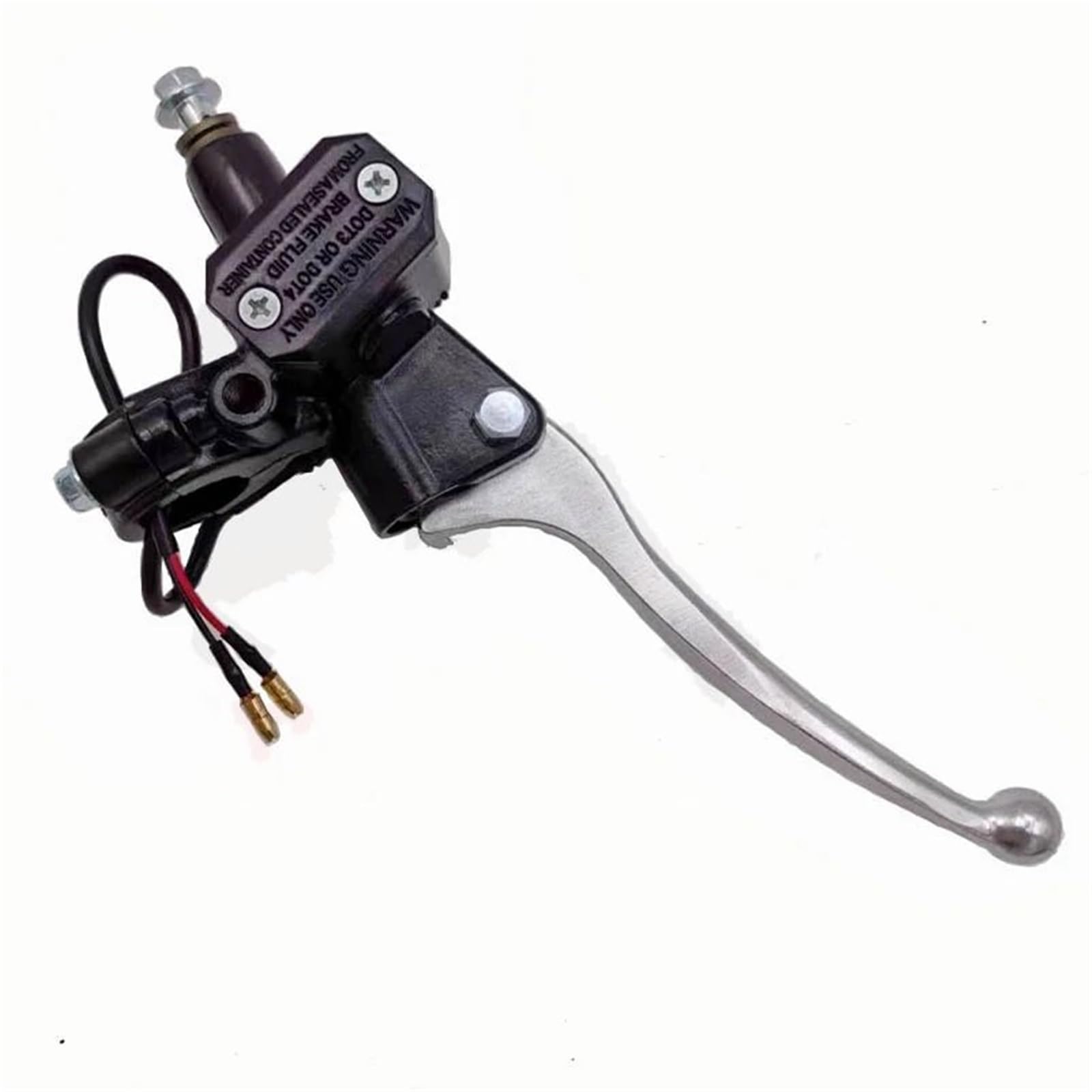 Qaevtealj Silver Motorcycle Clutch Levers Motorcycle Master Cylinder Brake Clutch Lever Suitable Fit For 50Cc-250Cc Atv Earth Pit Bicycle Hydraulic(,Right)