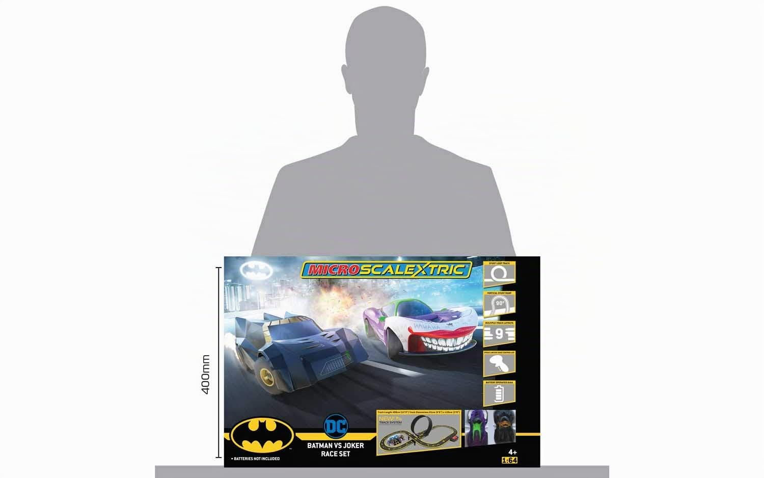 Scalextric Micro Scalextric Set de Carreras a Pilas Batman vs Joker