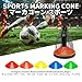 25 Pcs Pro Disc Cones - 5 Colors Agility Soccer Cones with Carry Bag and Holder for Training, Football, Kids, Sports, Field Cone Markers (5 Per Color)