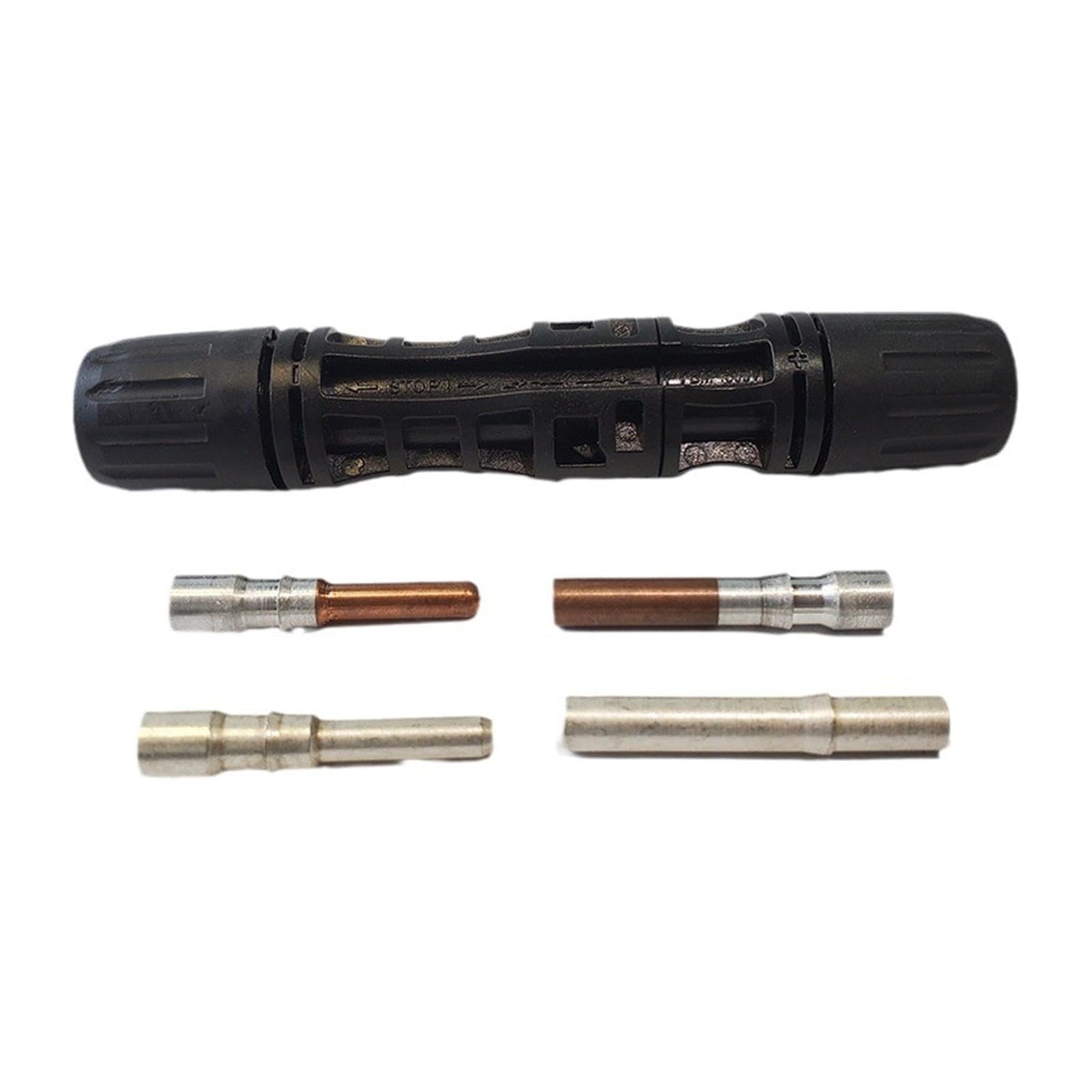 Conector fotovoltaico MC4 impermeable macho hembra de transicion aluminio cobre 10mm² 3