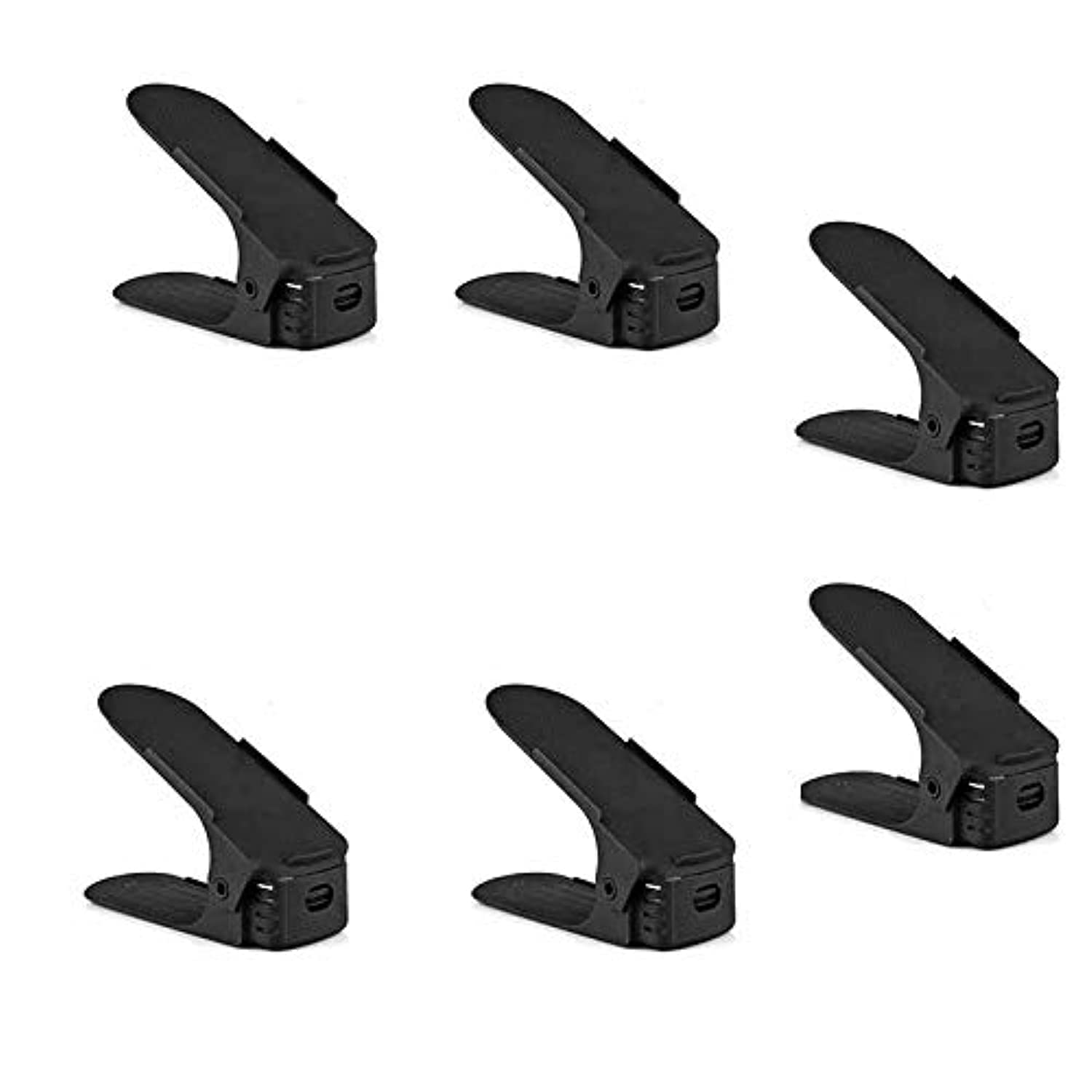 6pcs/set Shoe Organizer Double Magic Shoebox Rack Adjustable Space Saving Range Shoe Storage Shelf Slot Save Space Closet Collection