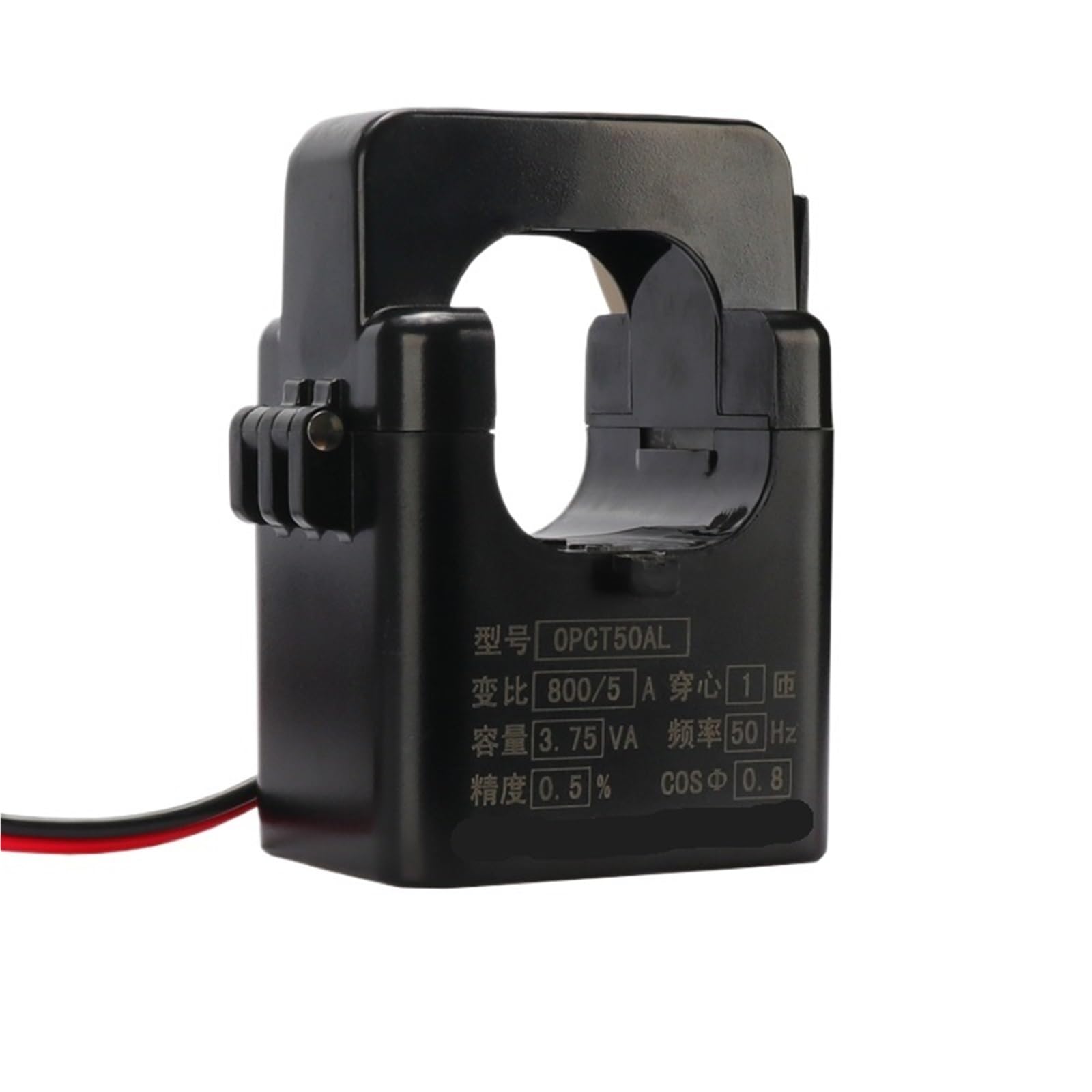 Transformador de corriente con nucleo de ferrita dividido CA tipo abierto sensor OPCT50AL 7