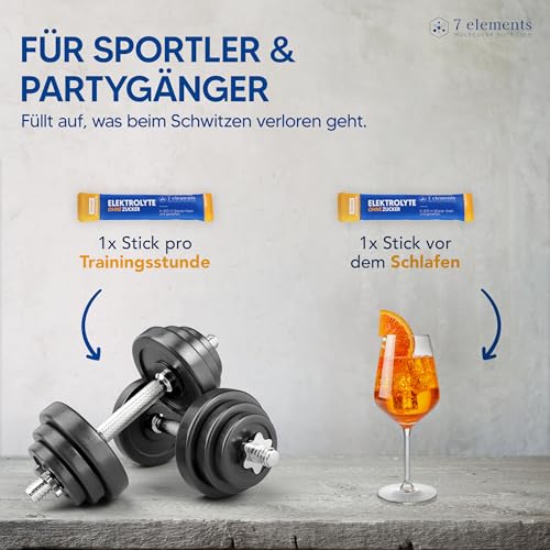 Elektrolyte OHNE ZUCKER - 30 Stück - 1390mg Elektrolyte für Sport und gegen Kater - Elektrolyt Pulver kalorienarm und zuckerfrei - Premium Electrolytes mit Orange-Geschmack – 300g – Bild 5