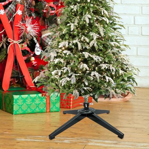 Soporte resistente para árbol de Navidad con base de hierro estable y ajustable 8