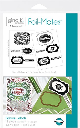 Gina K. Designs for Therm O Web Foil-Mates Sentiments, 5.5