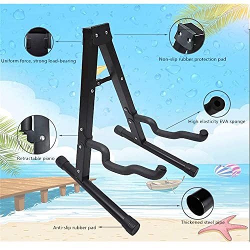COUYY Pliage Guitare Stand Uright Portable Organisateur A-Cadre Organisateur Decor Durable Construction en métal Backing… - Les Beatles, Paul McCartney, John Lennon, RIngo Starr, George Harrison COUYY Pliage Guitare Stand Uright Portable Organisateur A-Cadre Organisateur Decor Durable Construction en métal Backing… – Image 6