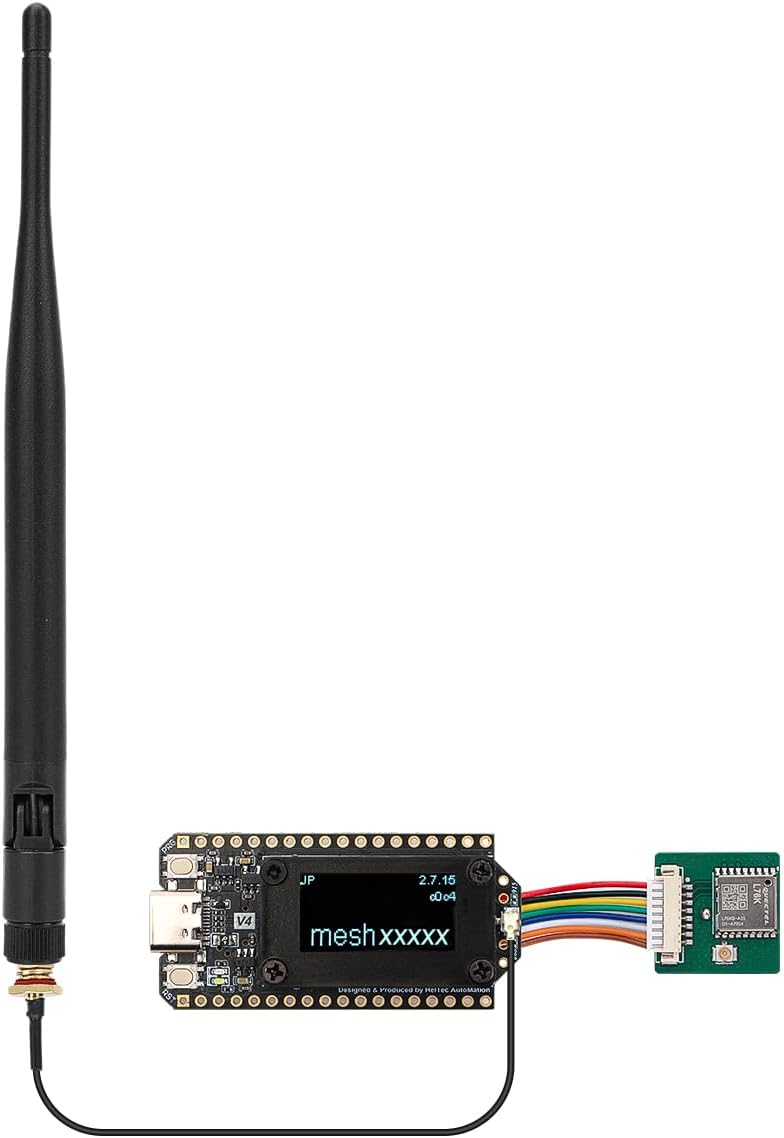 ESP32 V4 LoRa Development Board, ESP32-S3 SX1262 Module with 915 MHz Antenna,0.96 inch OLED Display,Compatible with Meshtastic Meshcore and LoRaWAN，Supports Wi-Fi, BLE, GPS and Solar Charging