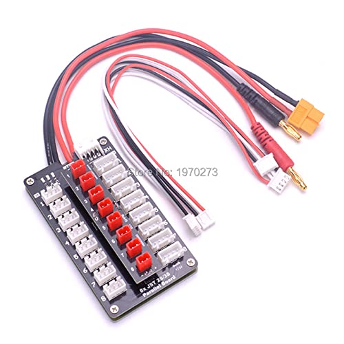 8X JST Plug 2S / 3S Lipo Battery Parallel Charging Board for Balance Charger IMAX B6 ISDT Q6 RC Drone Helicopter Battery Parts