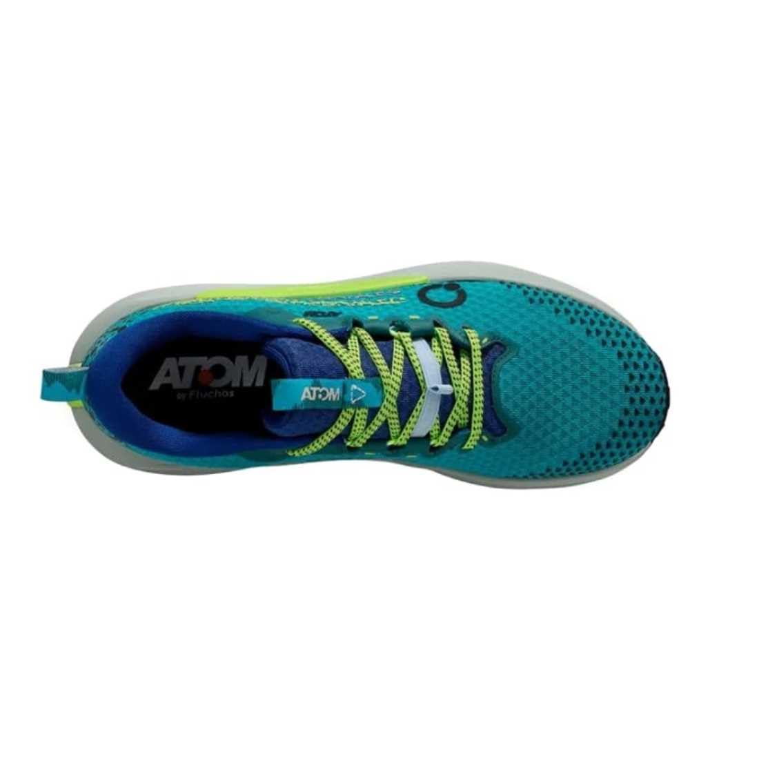 Fluchos Atom by Terra 3.0 AT201 Teal – Zapatillas Trail Running Hombre | Atom Grip™, Tacos 4 mm y máxima Estabilidad