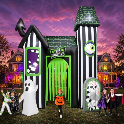 Kalolary aufblasbarer Halloween-Bogen,riesiger aufblasbarer Spukhaus-Tunnel – Ansicht 4