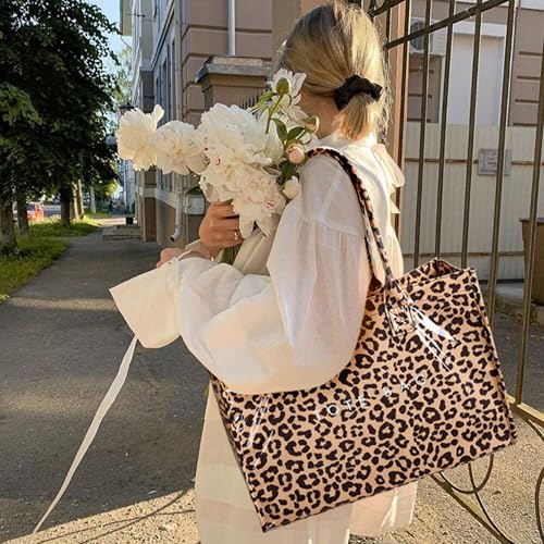 Image of KALIDI PVC Tote Bag Women's Kraft Paper Work Handbags Purses with Top Handle