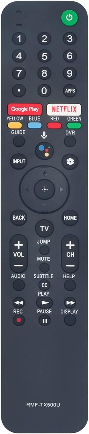 RMF-TX500U Voice Replace Remote Applicable for Sony Bravia TV KD-75X75CH XBR-55A8H XBR-55X950G XBR-65A8H KD-65X750H XBR-49X950H XBR-75X900H XBR-75X850G XBR-65X90CH KD-65X75CH XBR-65X950G XBR-75X950G