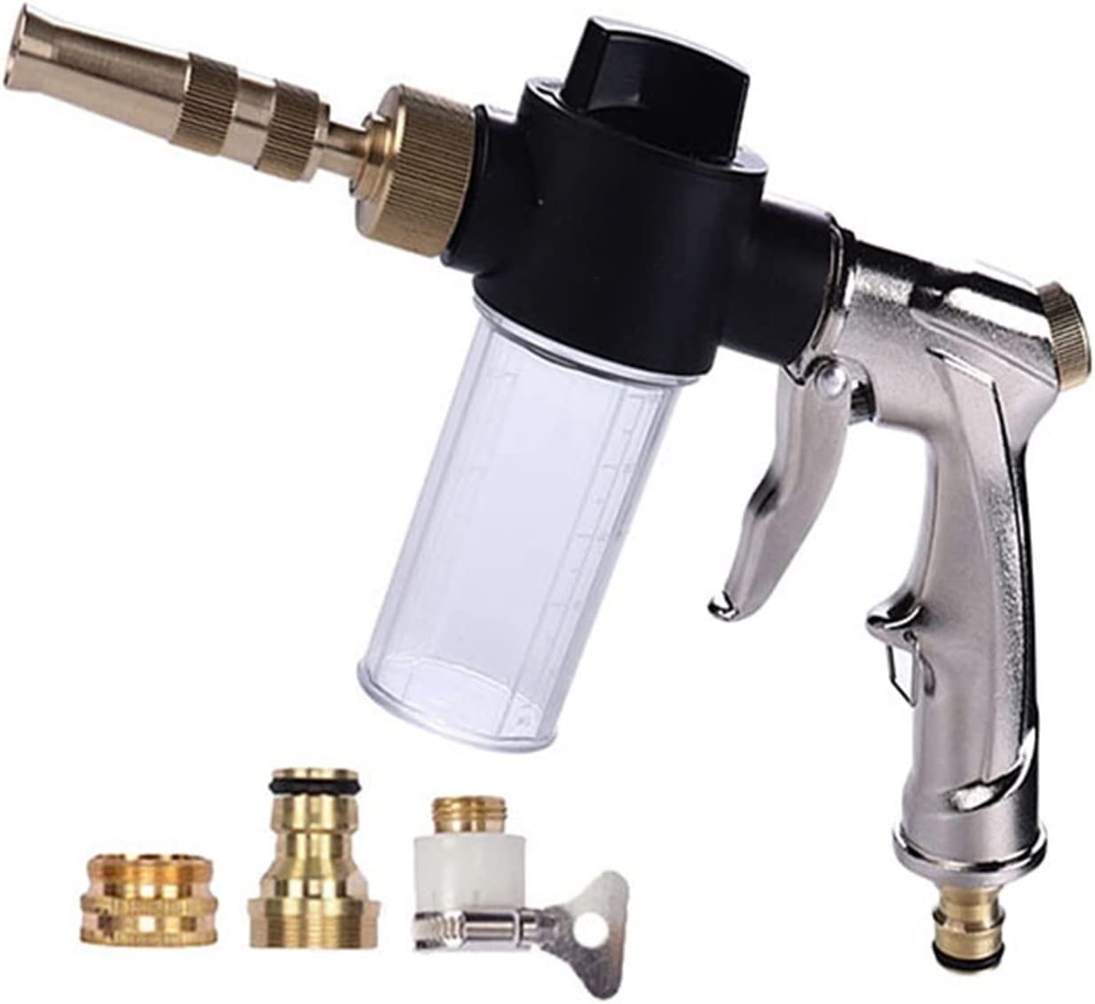 Pistola pulverizadora para Manguera， Lavadora portátil de Alta presión, Manguera de jardín, pulverizador, Boquilla de Chorro de Metal, Lanza de Espuma, Herramientas de Limpieza