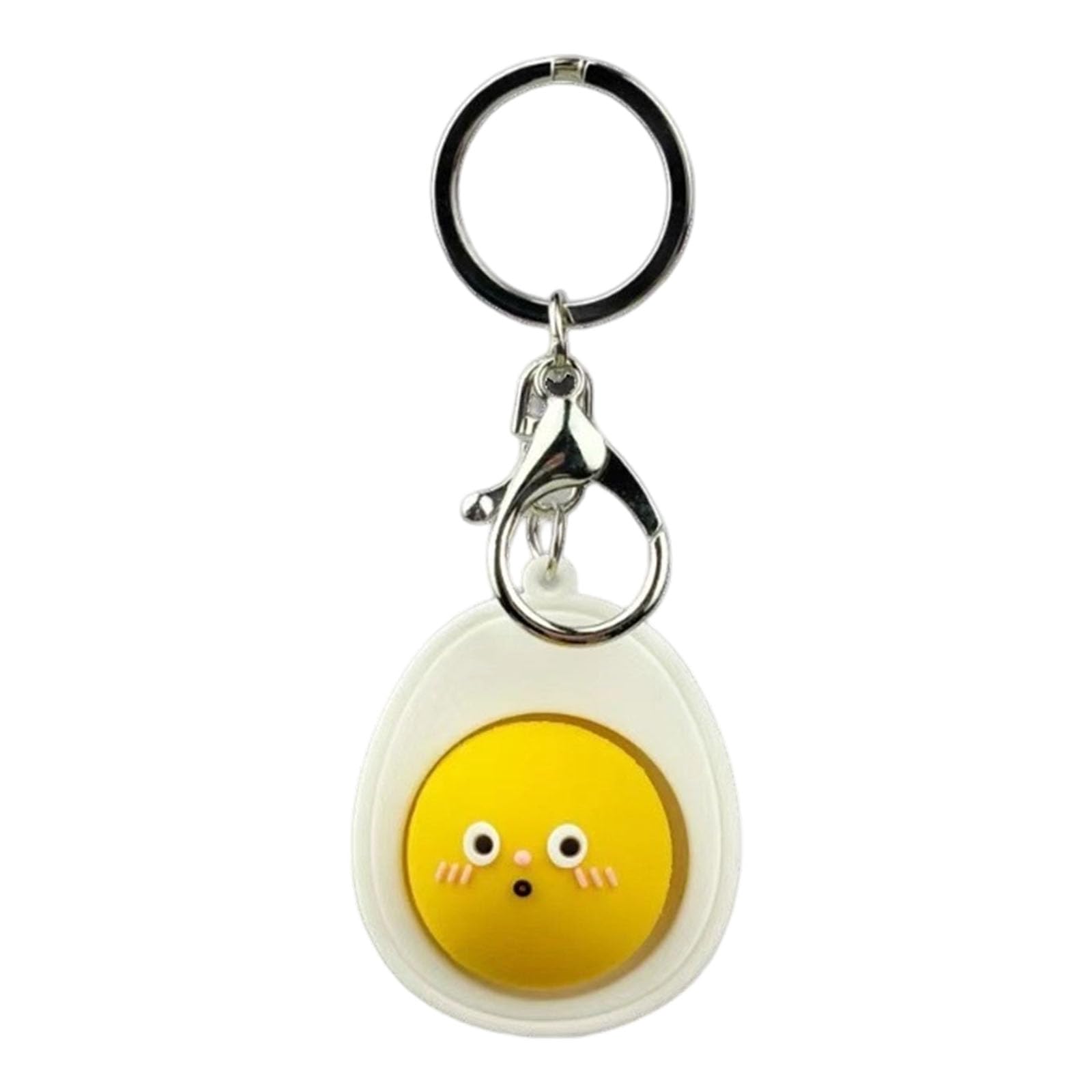 Tsophreniq Boiled Eggs Lovely Cartoon Eggs Keyring Surfaces Keychain For School And Offices Backpack Keychain Charm