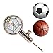 Firelong Accurate Ball Pressure Gauge - Heavy Duty Metal Made, Test and Adjust Analog Gauge for Football, Soccer, Rugby, Basketball, Volleyball and Other Sports Balls