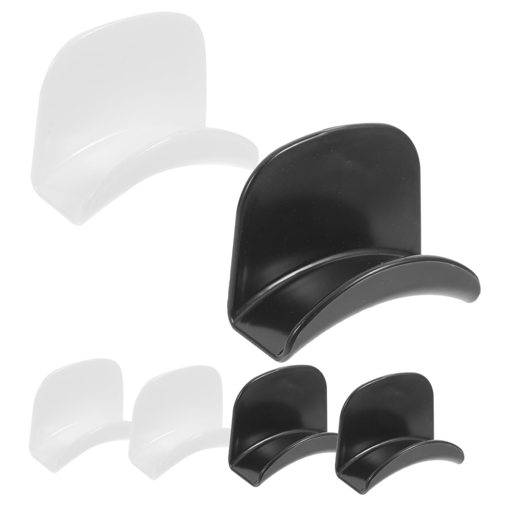 Hemobllo 30piezas Soporte De Auriculares Adhesivo De Pared Gancho para Auriculares Gaming Instalación Fácil Negros Compatible Ear