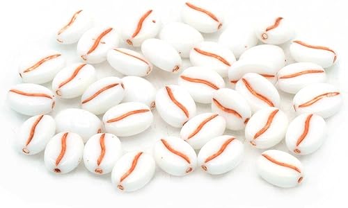 Miniatura 2 de 150 cuentas de grano de café de 0.433 x 0.315 in, 13500 mate (13500-84110), cristal bohemio, Chequia 11130262