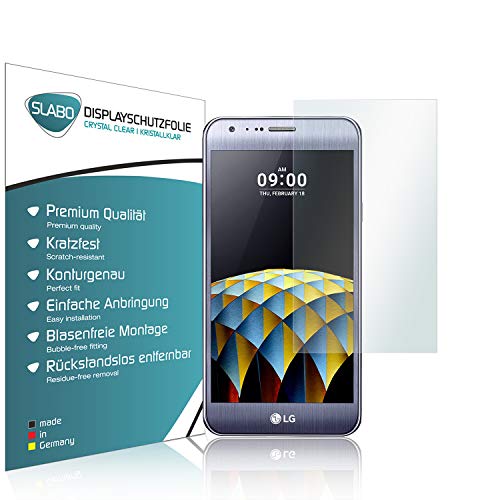 Slabo 2 x Bildschirmfolie für LG X cam Bildschirmschutzfolie Zubehör Crystal Clear KLAR