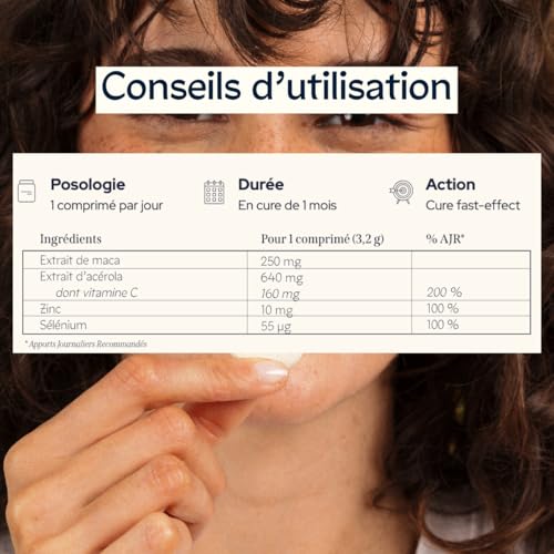 EPYCURE - Boost Énergie - Combat Fatigue & Baisse d'Énergie, Renforce Immunité, Tonus & Vitalité - 98% Naturel - Vitamine C, Zinc, Maca, Sélénium - 1 Mois - Vegan - Fabriqué en France – Image 5