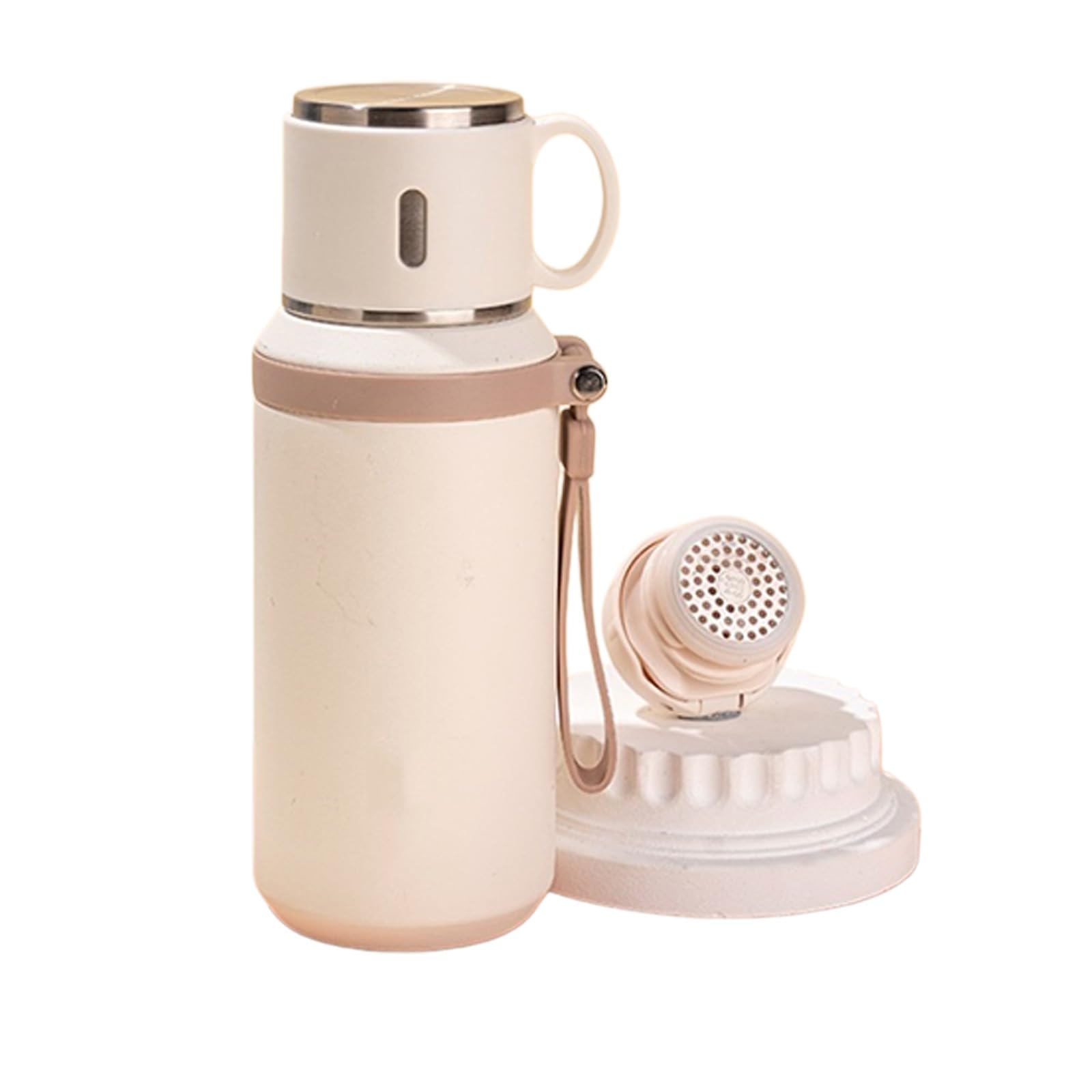 jiingekk Innovative Tea Infuser Tumblers with Removable Lid and Vacuum Insulation for Hot Cold Beverages in Travel Detachable Lid Thermal Cup