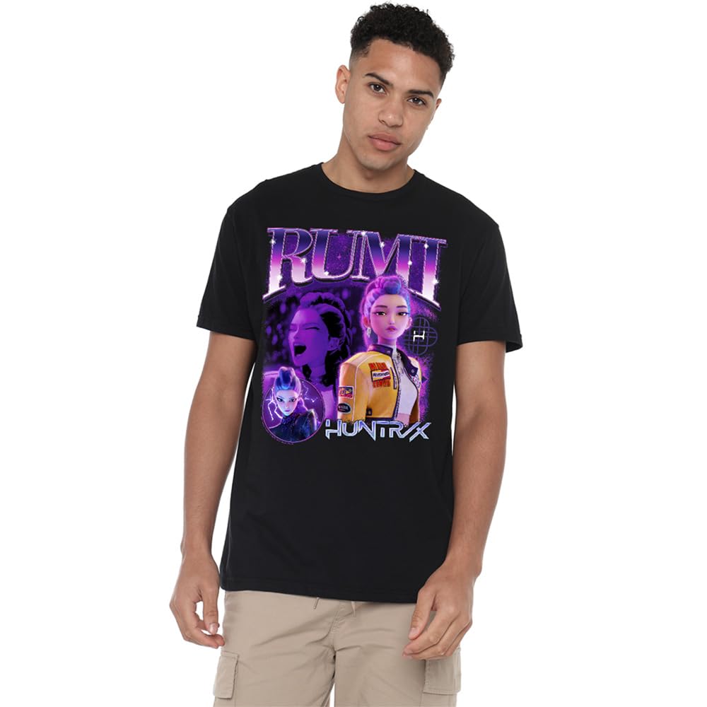 K-Pop Demon Hunters - Huntrix Huntr/X Rumi Bootleg Unisex T Shirt, Black, Medium