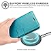 J&D Case Compatible for Galaxy S7 Case, [Wallet Stand] [Slim Fit] Heavy Duty Protective Shock Resistant Flip Cover Wallet Case for Samsung Galaxy S7 Wallet Case - Aqua