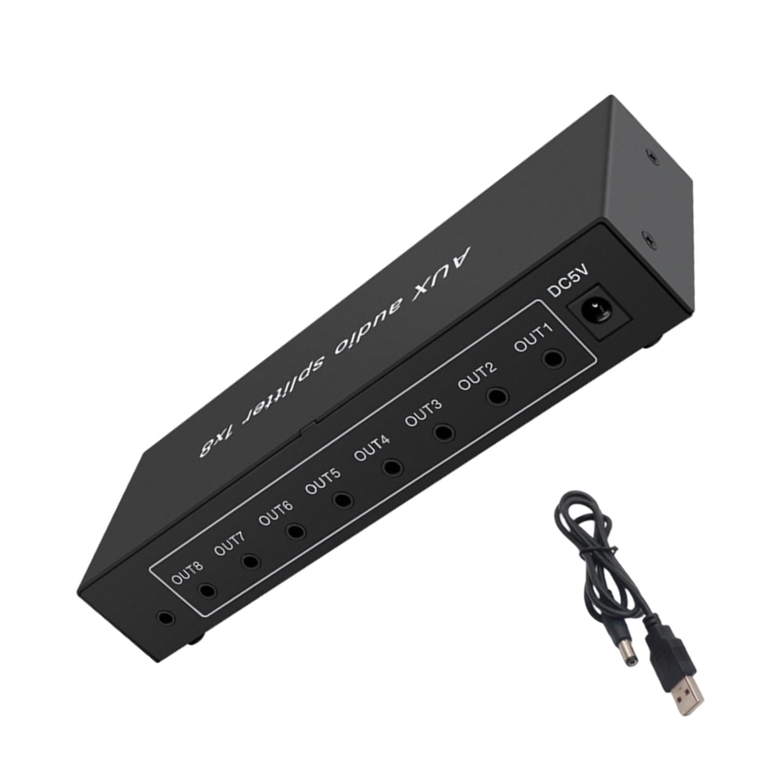 3, 5-mm Anschluss und DC5V Stromversorgung für Heimkino Konnektivität mit Mehreren Geräten Kompakter Sound Splitter Hoher Loyalty Sound Verteiler
