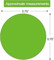 Vista 2 de 1400 PCS Pegatinas de Puntos Verdes Redondas Etiquetas de Codificación Círculos de Lunares para Oficina, Aula, Papeles, etc