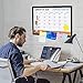 ABERLLS Monthly Calendar Dry Erase Board for Wall, 17''x13'' Whiteboard with Black Wood Framed, Magnetic White Boards, 2in1 White Board Cork Board Combo