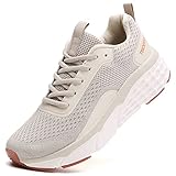 TSIODFO Shoes for Women's Sneakers Beige Size 10 Comfort Memfory Foam Athletic Running Tennis Walkin