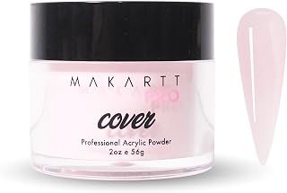 MakarttPro Acrylic Powder – Durable, Long-Lasting, Easy-Apply Formula for Nail Extensions, Overlays, Sculpting & Nail Art – 56g/2oz – Pink Silk, Perfect for Pros and At-Home Use
