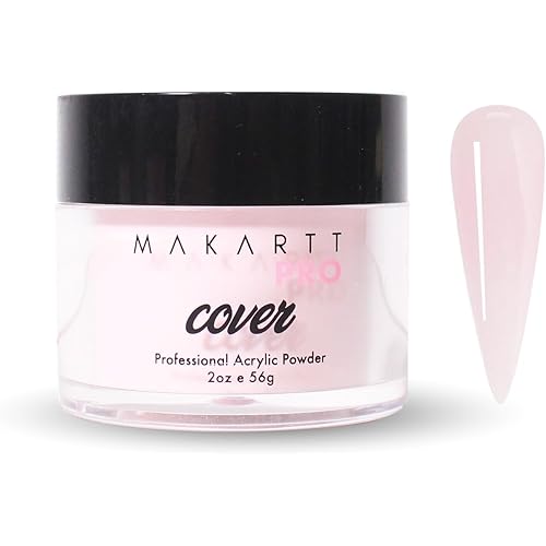 MakarttPro Acrylic Powder – Durable, Long-Lasting, Easy-Apply Formula for Nail Extensions, Overlays, Sculpting & Nail Art – 56g/2oz – Pink Silk, Perfect for Pros and At-Home Use