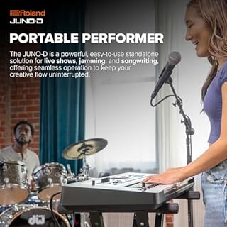 Roland JUNO-D7 Synthesizer | 76-Note Keyboard with Synth Action | ZEN-Core Engine with Over 3800 Onboard Sounds | Intuitive Creative Tools | USB-C Audio/MIDI Interface for Mobile & Computers