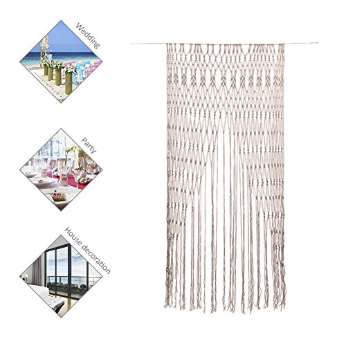 EAZHOP Makramee Wandbehang 180x200cm Boho Türvorhang – Bild 4