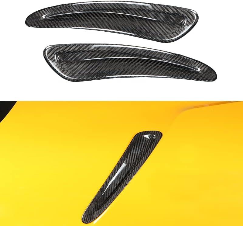 JSWAN - Kit de cuerpo de entrada de aire de fibra de carbono real para capó de automóvil, cubierta de panel de decoración para GR Supra A90