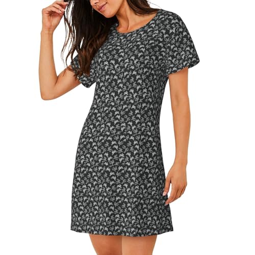 Chemise de nuit légère anti-transpiration à manches courtes
