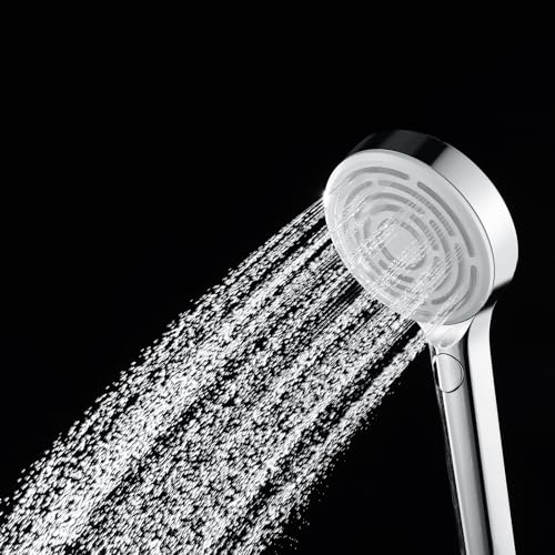Manguera de PVC de 59 pulgadas con ducha de mano negra 5