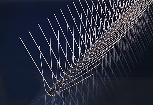 Nixalite Stainless Steel Bird Spikes E-Spike (8 Ft. (4-2 Ft. Strips)) #TOP2