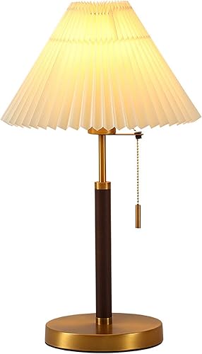 RISELY Vintage Bedside Lamp American Nordic Italian Style Bedside Lihgt Modern Nightstand Lamp Soft and Not Dazzling for Living Room Bedroom Coffee
