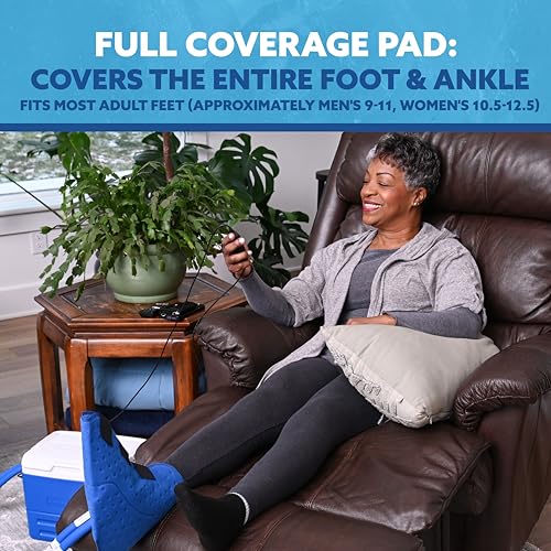 Image of Polar Active Ice 3.0 Cold Therapy Ice Machine System with Programmable Timer, Foot Therapy Compression Pad, Lightweight 9 Quart Cooler, Quiet Pump, Strong Cryotherapy Pain Relief Treatment