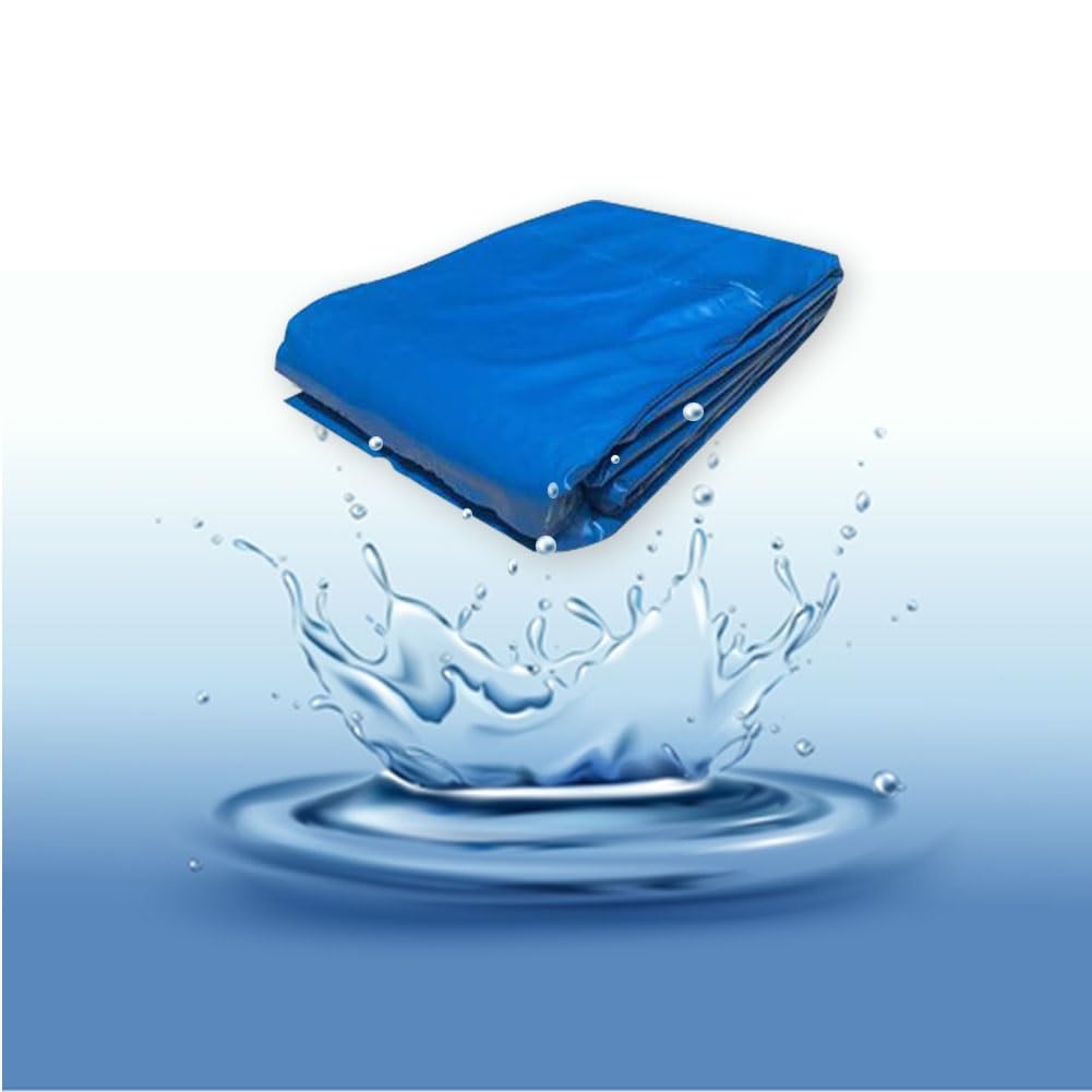 Heavy Duty Flexible Pond Liner Reinforced Landscaping Film for Pools Lightweight and Portable Impermeable Membrane (Blue 4x5m)