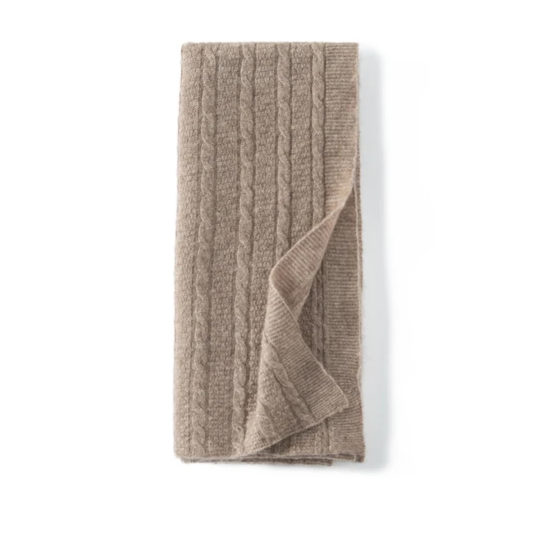 Bufanda de invierno de color sólido suave y cálido Pashmina de las mujeres chal de punto bufanda accesorios