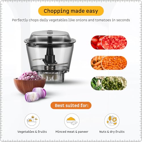 Atomberg Zenova Mixer Grinder for Kitchen with Intelligent BLDC Motor | Unique Coarse Mode for Silbatta-like Texture | 4 Jars incl. Chopper | Hands-Free Operation | Safety Features | Red Wine 10 51kRKK0Dt4L